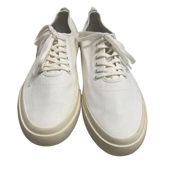 TREAD BY EVERLANE Unisex White Sneakers Female 12.5 Male 10.5 New With Defects - Picture 1 of 10